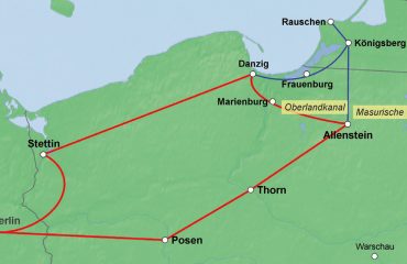 Karte Ostpreussen