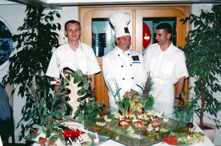 Das Küchenteam der Classic Lady Foto: DNV-Tours